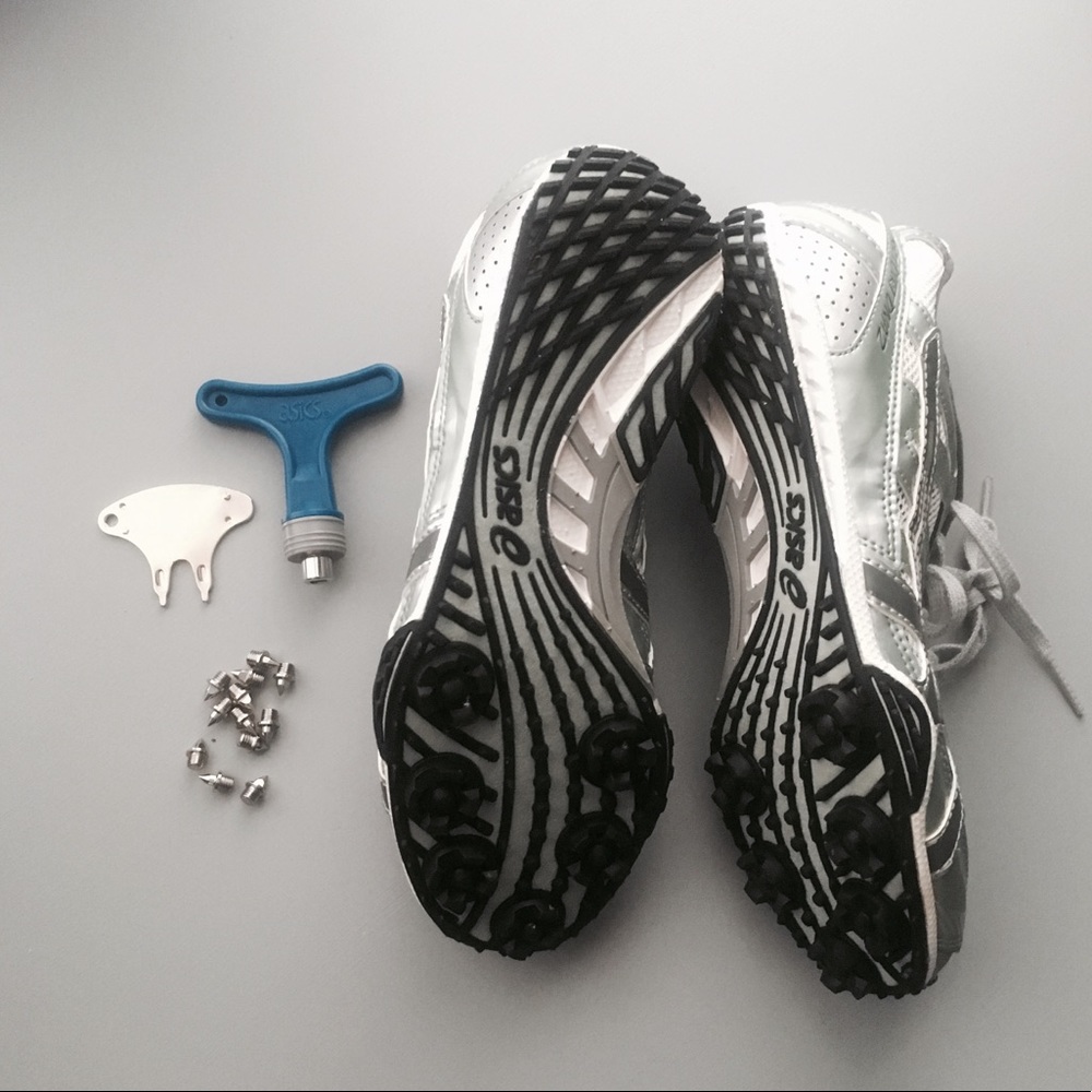 Asics track shoes